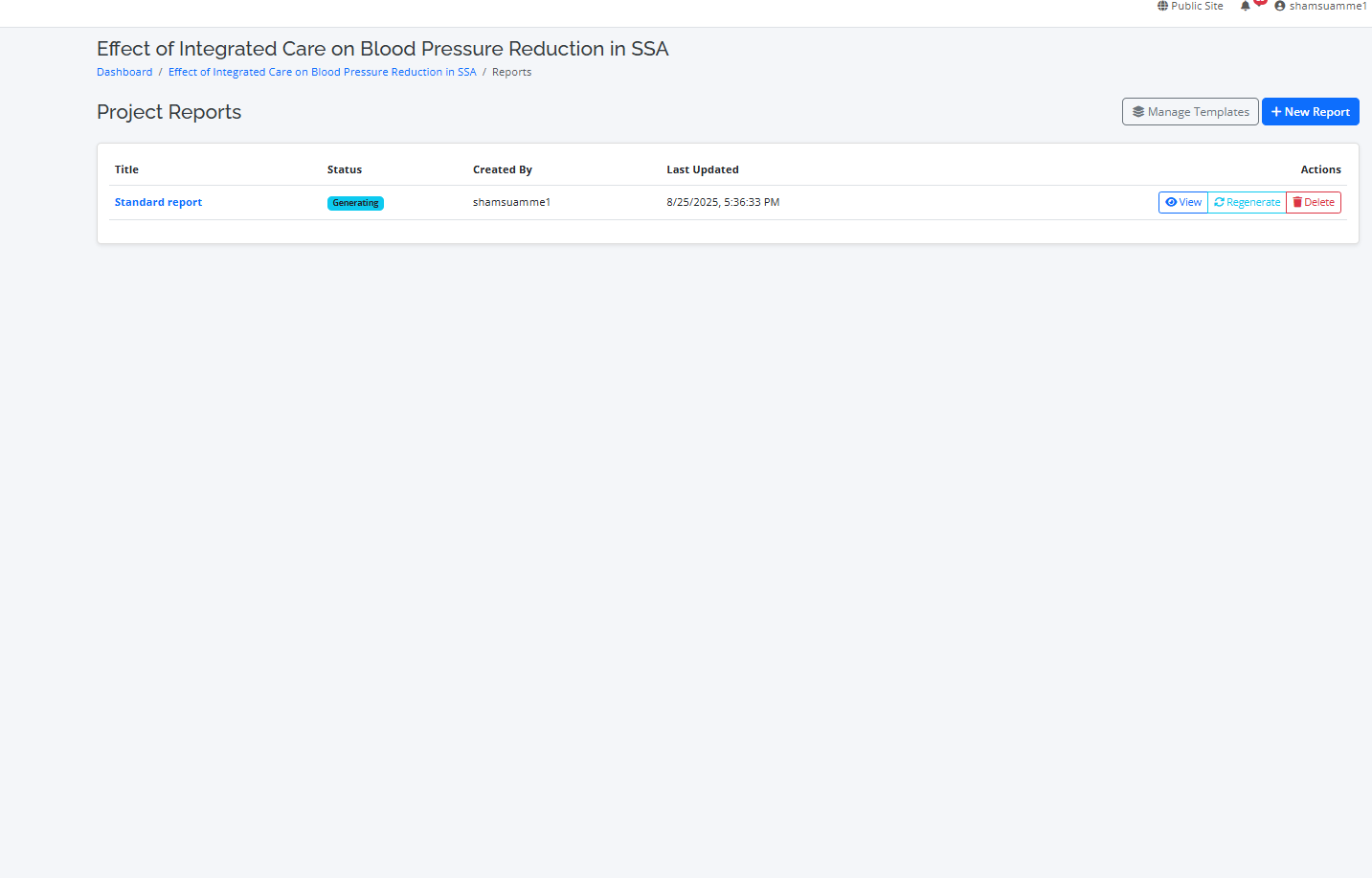 return to report generator dashboard
