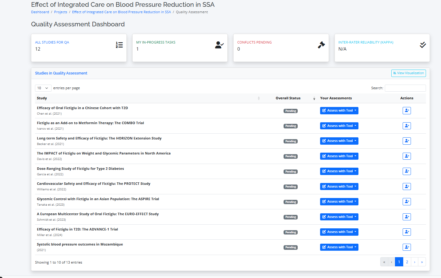 Return on dashboard and check ongoing assessment and completed assessment