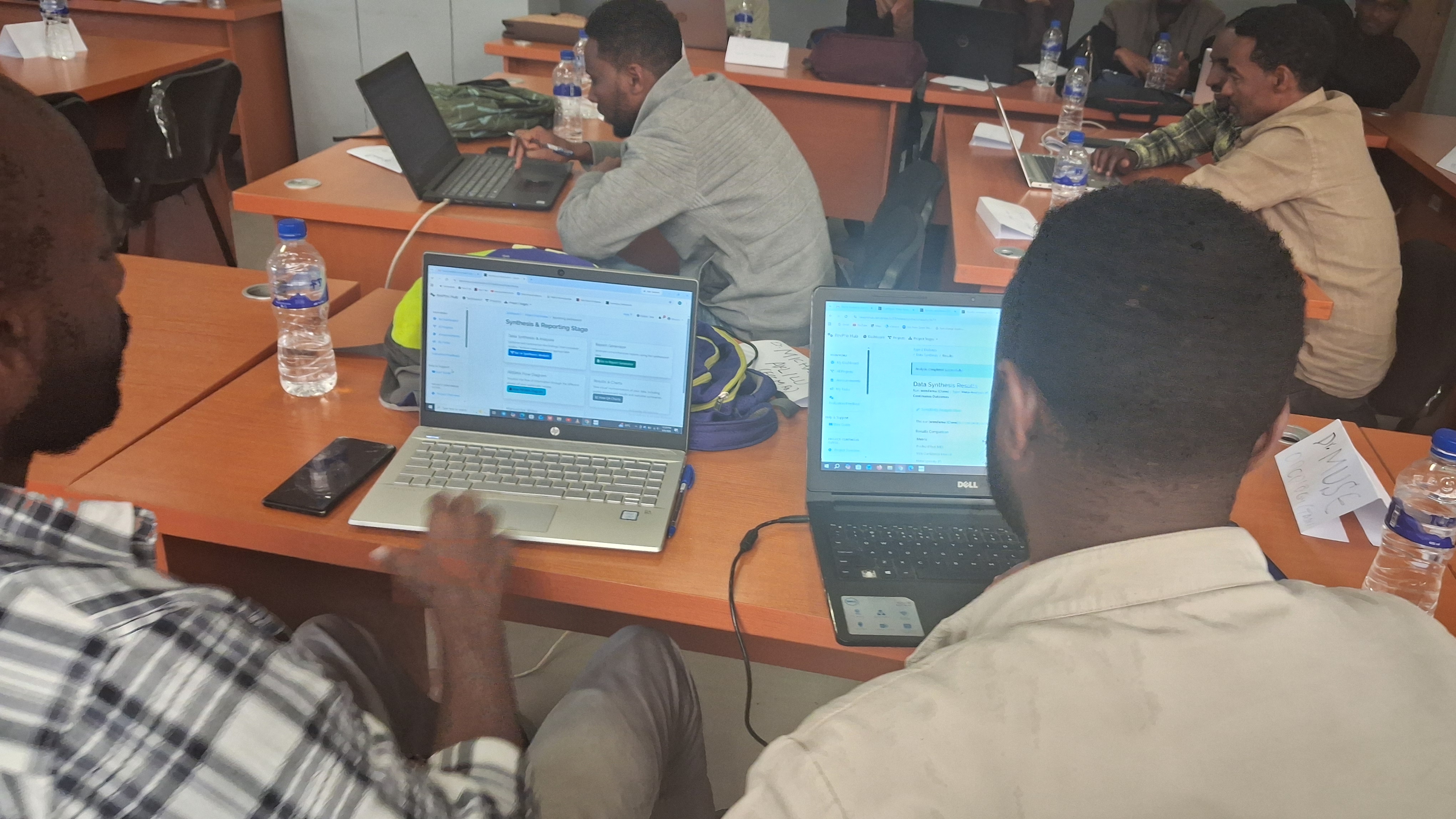 Practical session during third cohort at Addis Ababa University